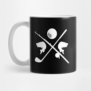 Golf Club Fishing Rod Mug